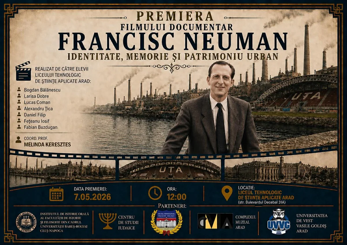 Elevi aradeni au realizat un documentar despre Francisc Neuman