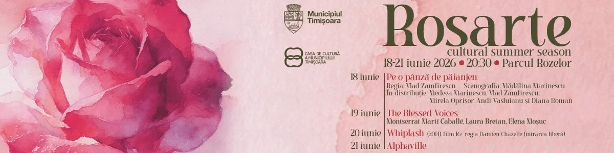 Stagiune estivală în Parcul Rozelor Timișoara: teatru, operă, Alphaville și film, 18-21 iunie 2026