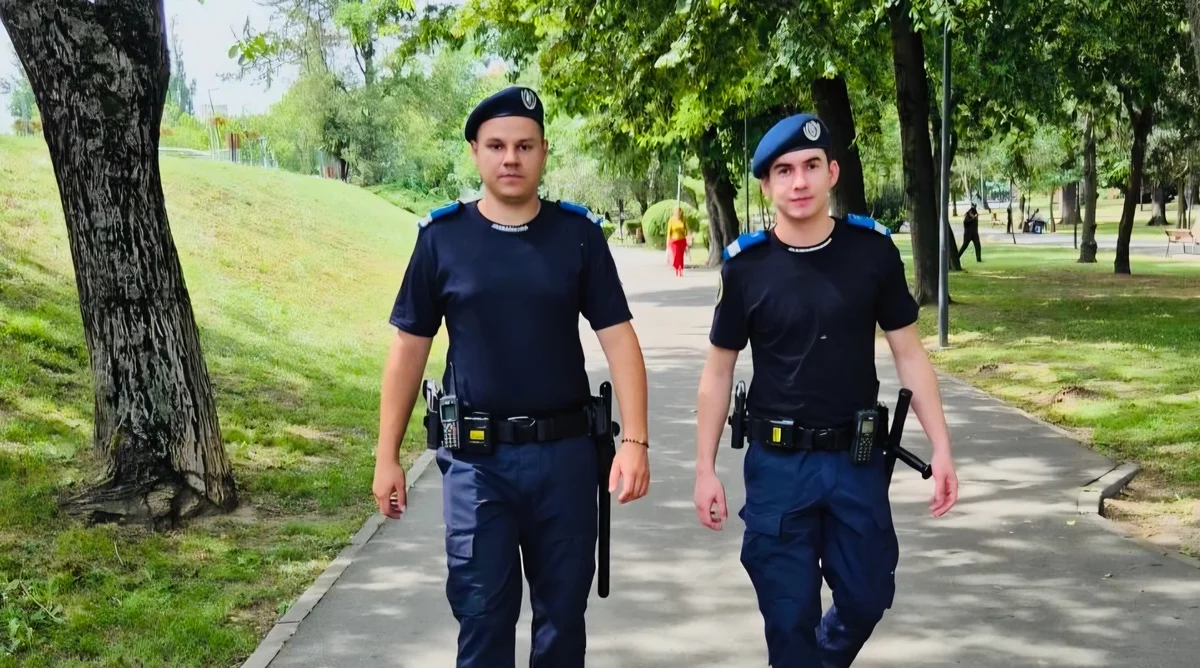 Suspect de furt depistat de jandarmi în Parcul Mihai Eminescu Arad