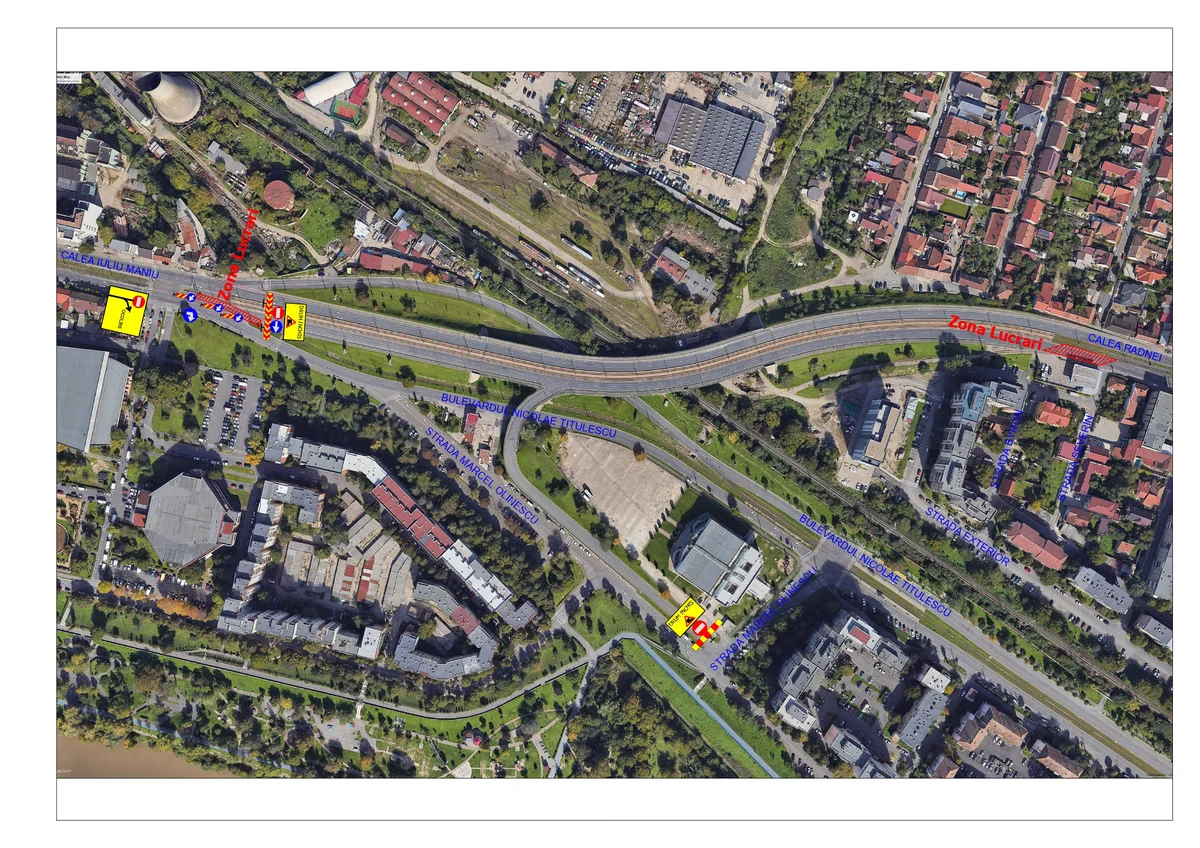 Pasajul Micălaca din Arad se închide din 6 iulie pentru lucrări la tramvai