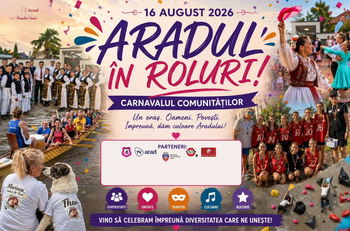 Carnavalul Comunităților adună peste 20 de echipe la Arad